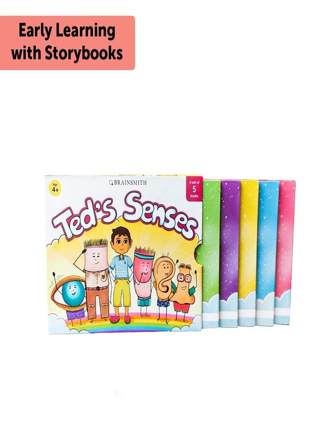 Brainsmith Ted's Senses Storybook Set - 5 Illustrated Books for Kids to Learn About Sense Organs Through Fun Bedtime Stories, Educational and Interactive Early Learning, Gift Set for Children 4+ Years - Image 2
